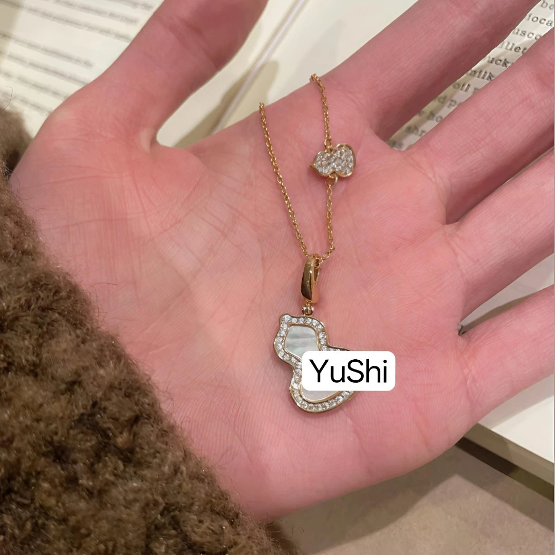 白葫芦项链设计轻奢百搭气质 8186