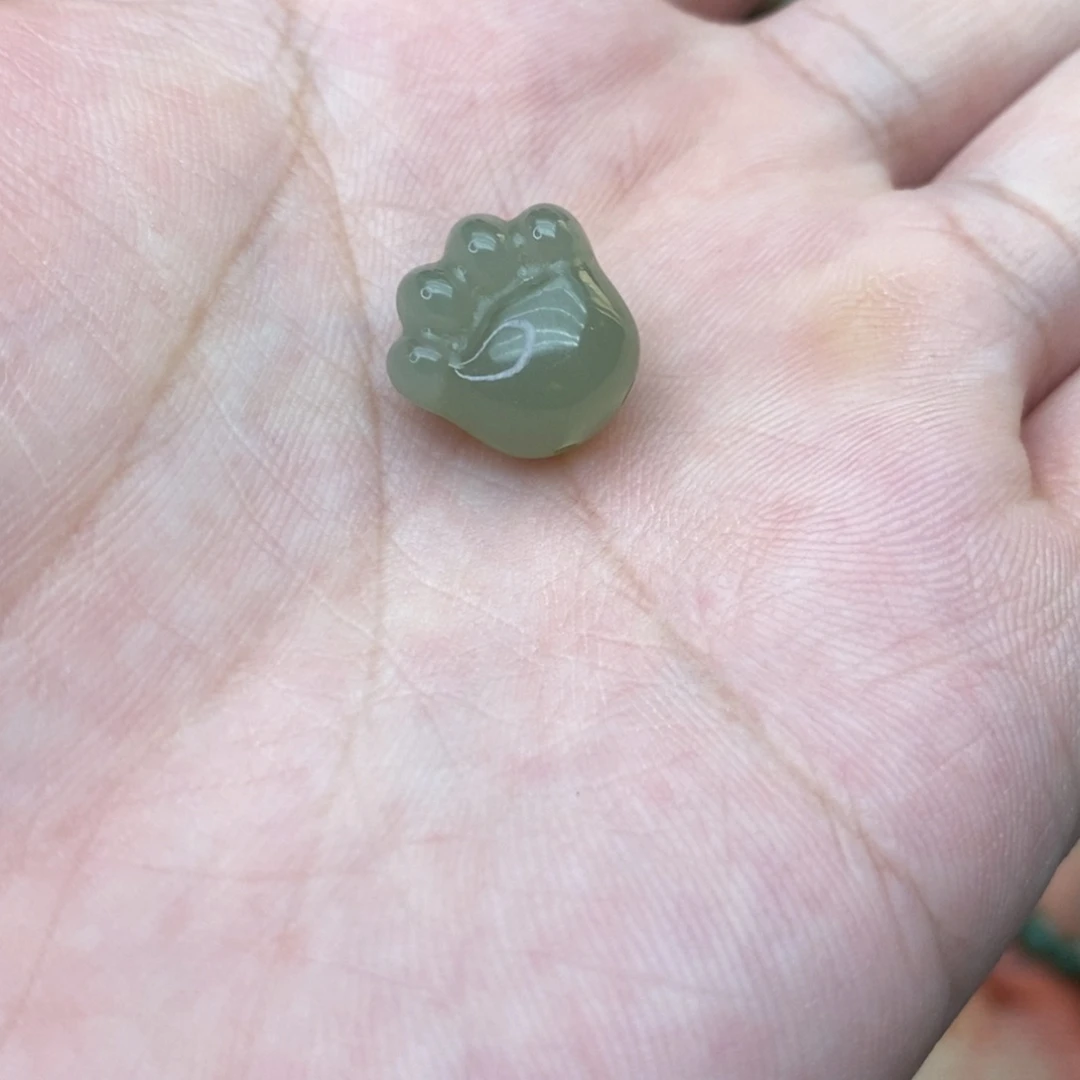 和田玉未镶嵌吊坠(不含链)猫爪