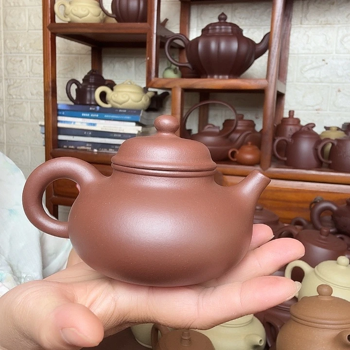 茶壶紫砂容天240cc半手工