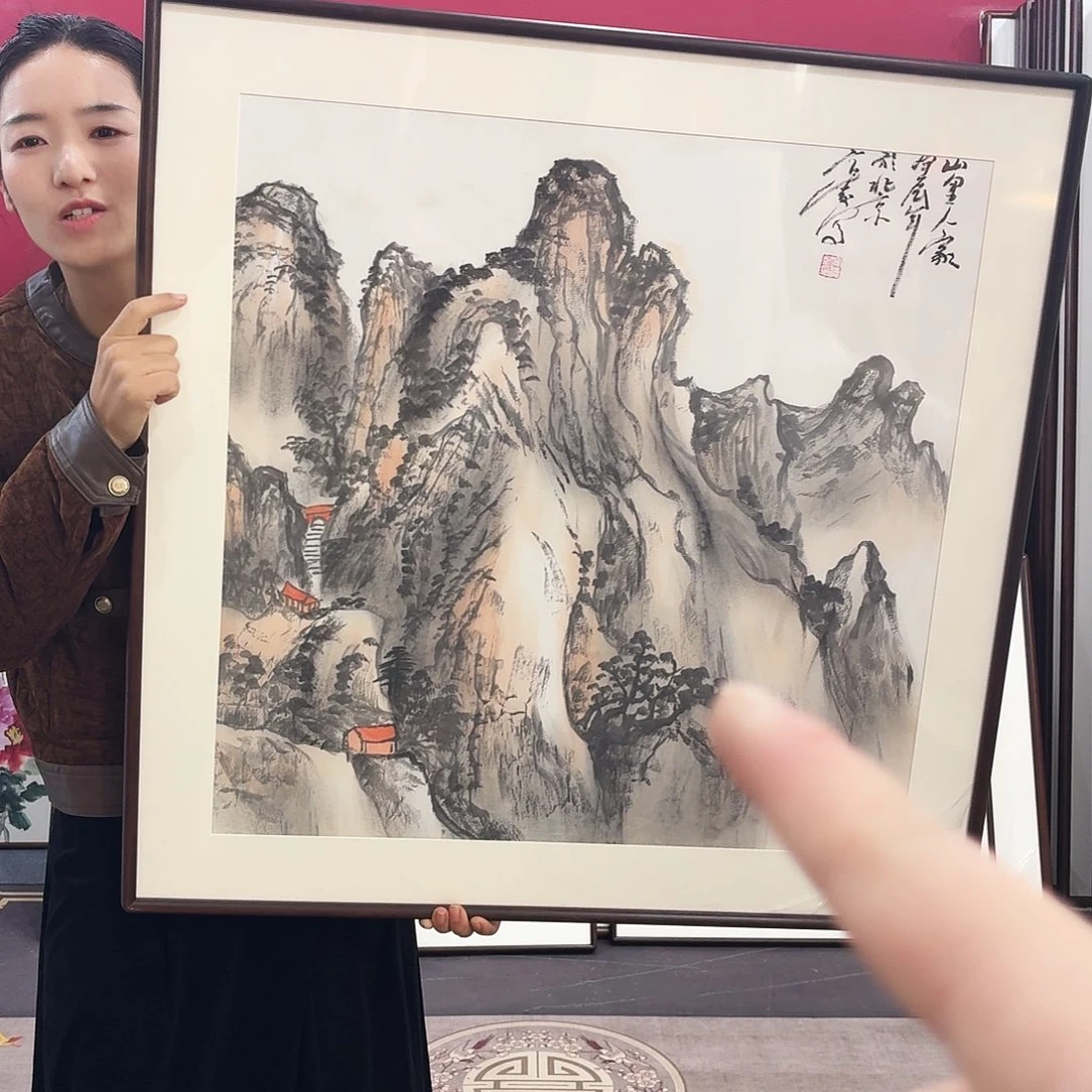 国画手绘作品80-80尺寸