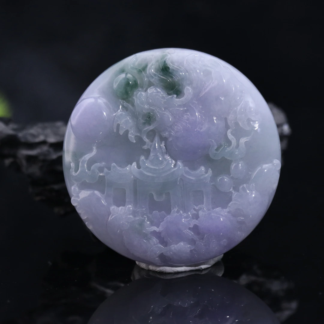 FC65天然缅甸翡翠A货龙牌/500345/保利厦门拍卖