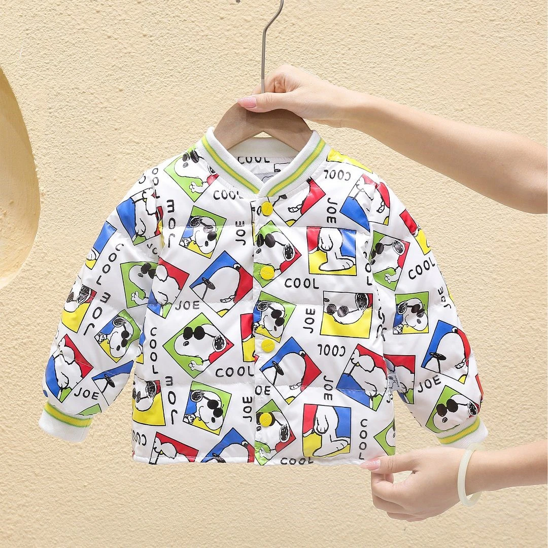 新款羽绒服秋冬卡通印花保暖6002