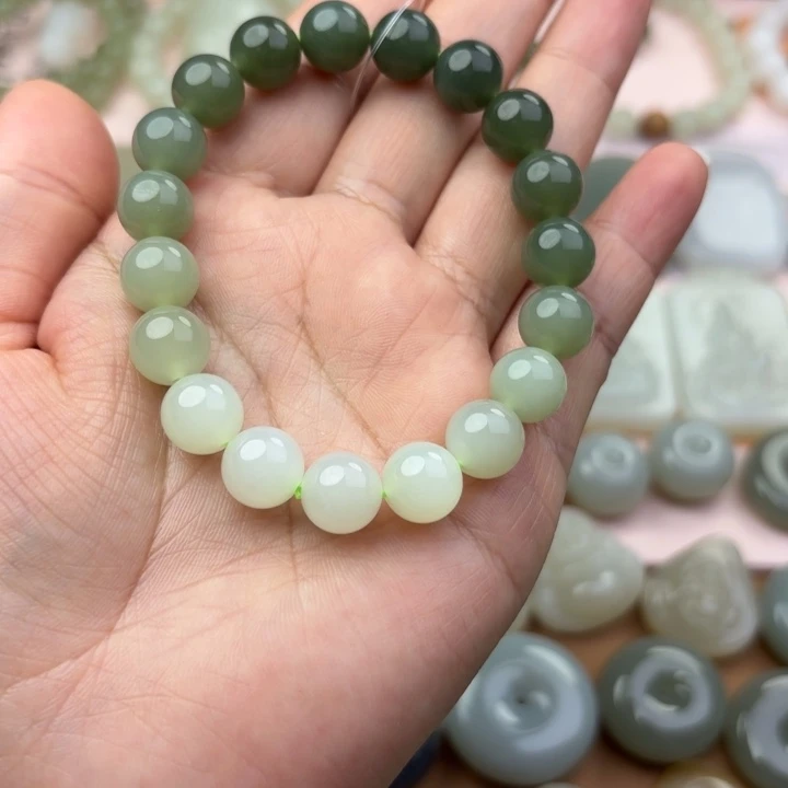 和田玉未镶嵌手链