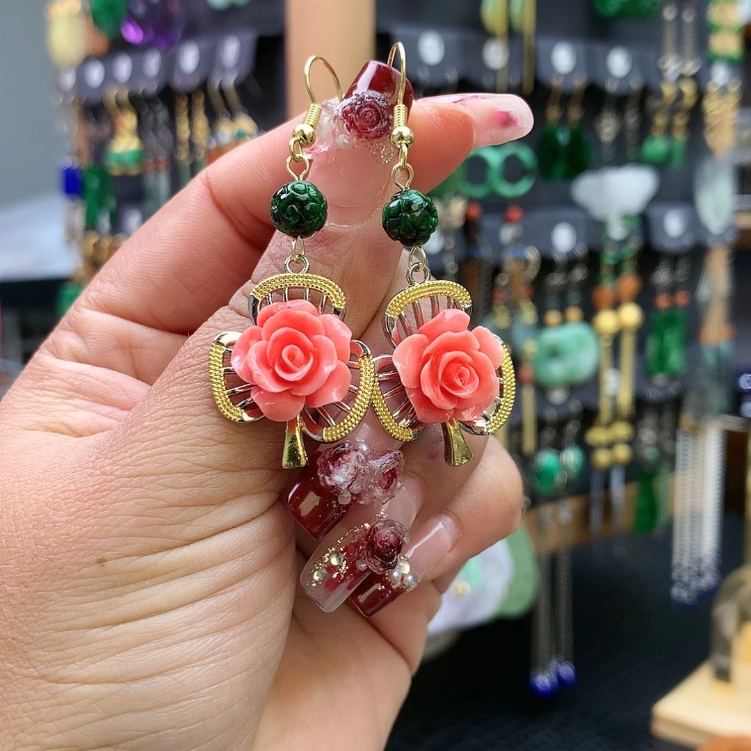 【闪购商品】翡翠耳饰未镶嵌耳坠