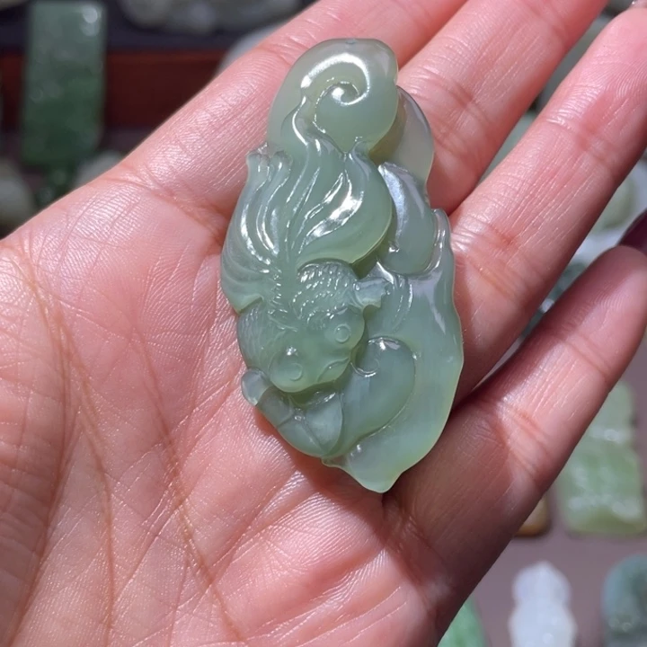 和田玉未镶嵌挂件