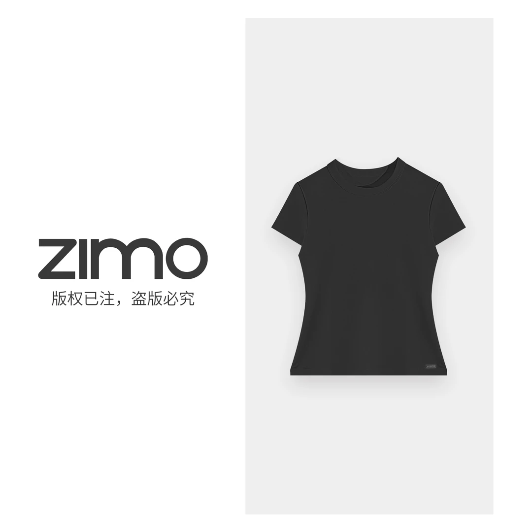 女士短袖烟灰色699 强推人手两件福利T-zimo-瑜伽服健服YFDX699