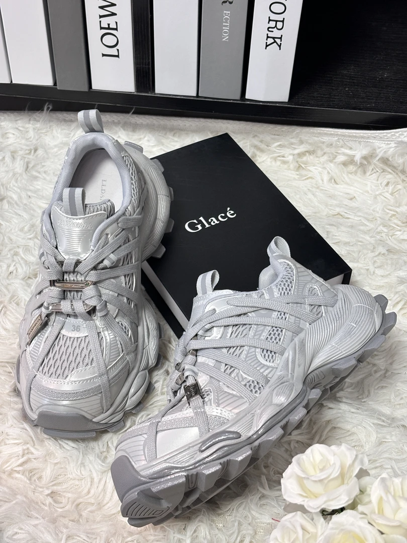 018018020蜘蛛网-复古潮酷网面6cm厚底老爹鞋真皮透气时尚女鞋