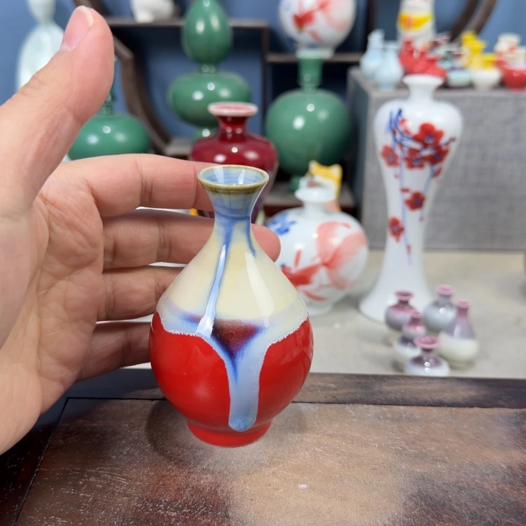 陶瓷手工小花器摆件