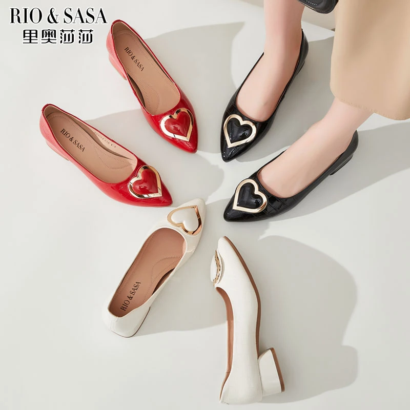 2025春夏爆款透气软底软面时尚气质百搭尖头平底鞋22Q009/22Q031