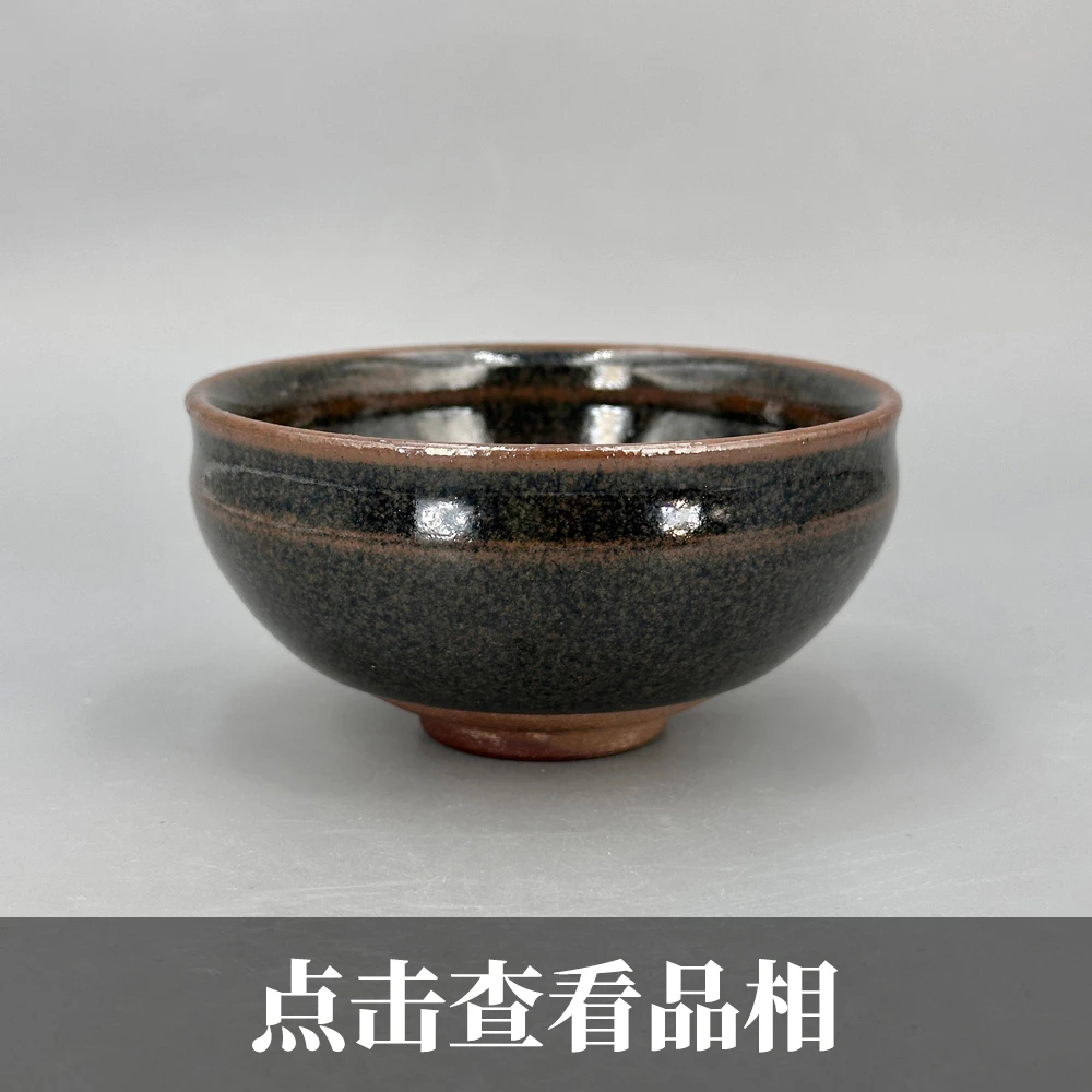 吉玉坊熊忠贵鹧鸪斑内部带银星点香炉盏0421-8-200