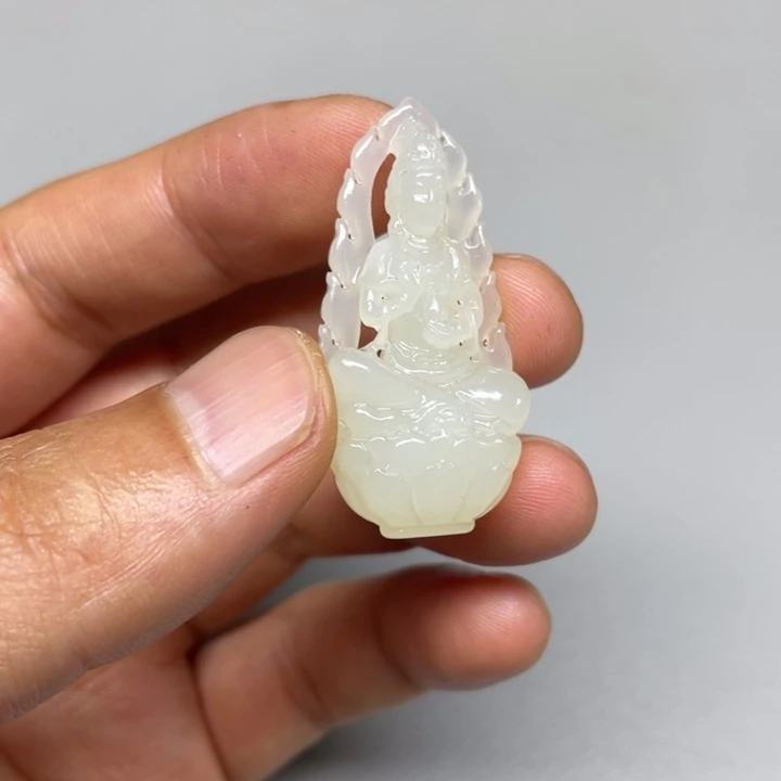 和田玉未镶嵌吊坠(不含链)遇***信