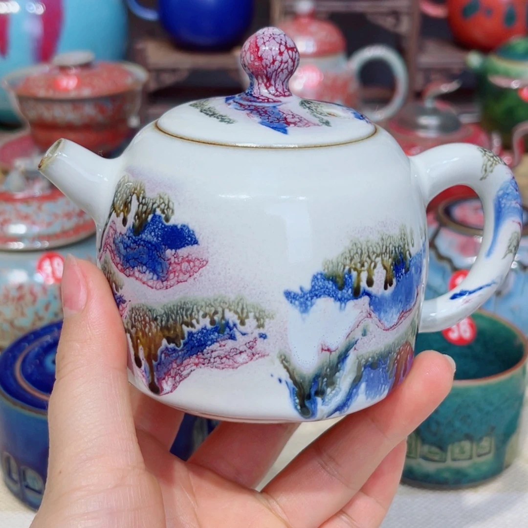 静***妙瓷片禹州钧瓷艺术作品