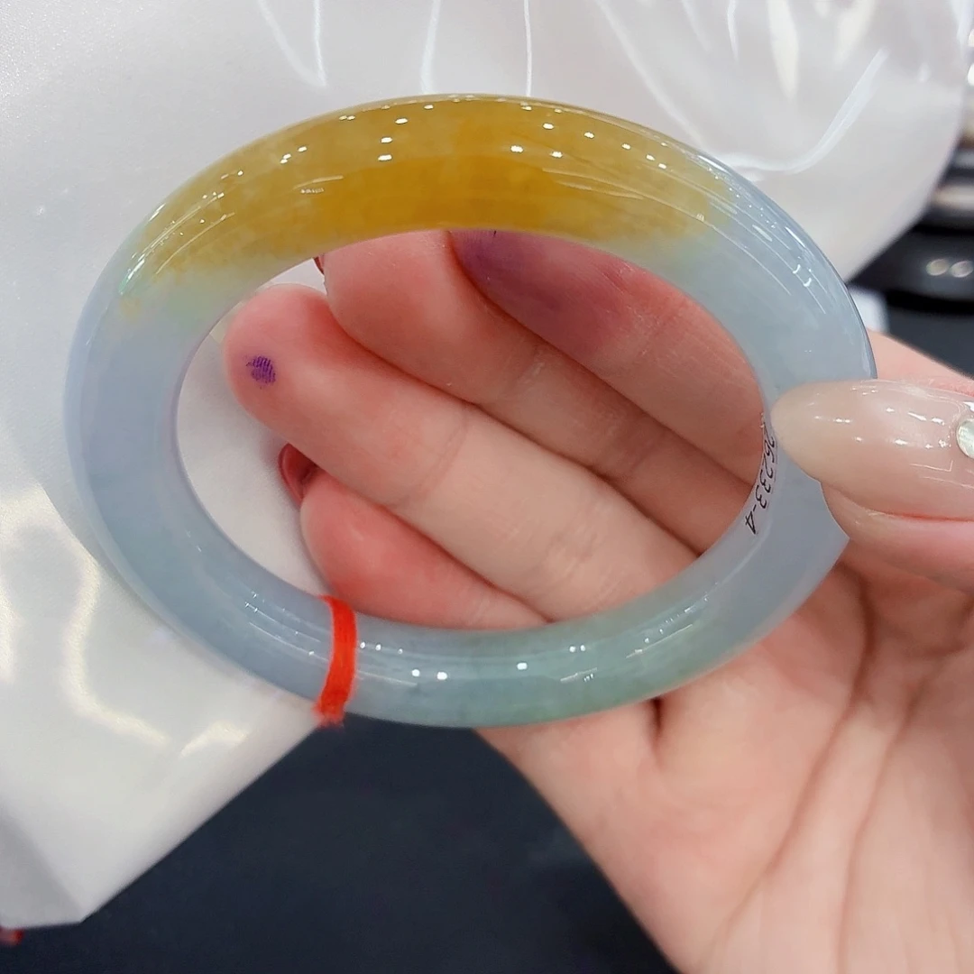 翡翠未镶嵌手镯翡翠54-56圈口（强推）毕业款