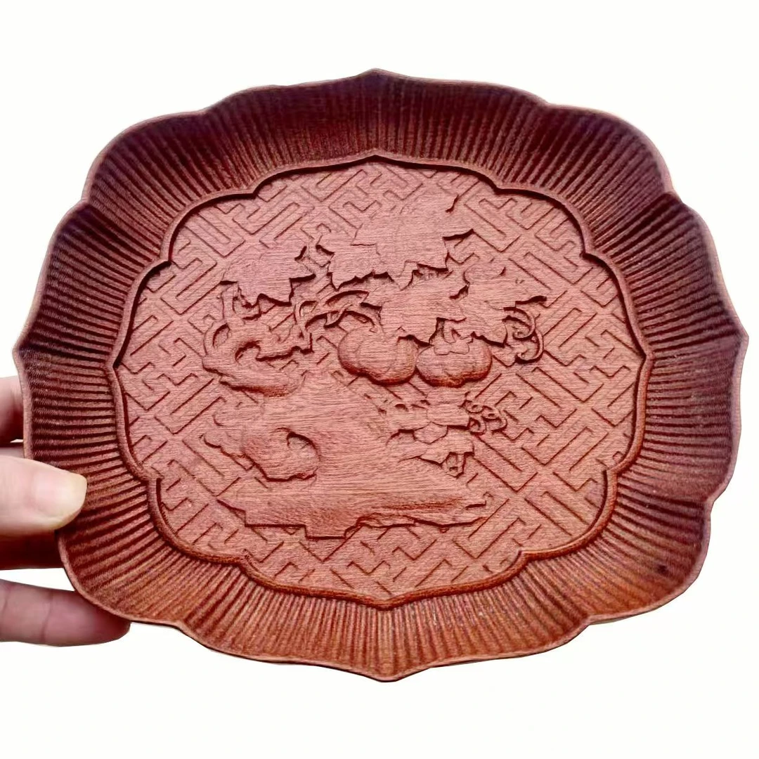 新中式干果盒新款2024高档大气万事如意瓜子盘家用客厅干泡茶盘