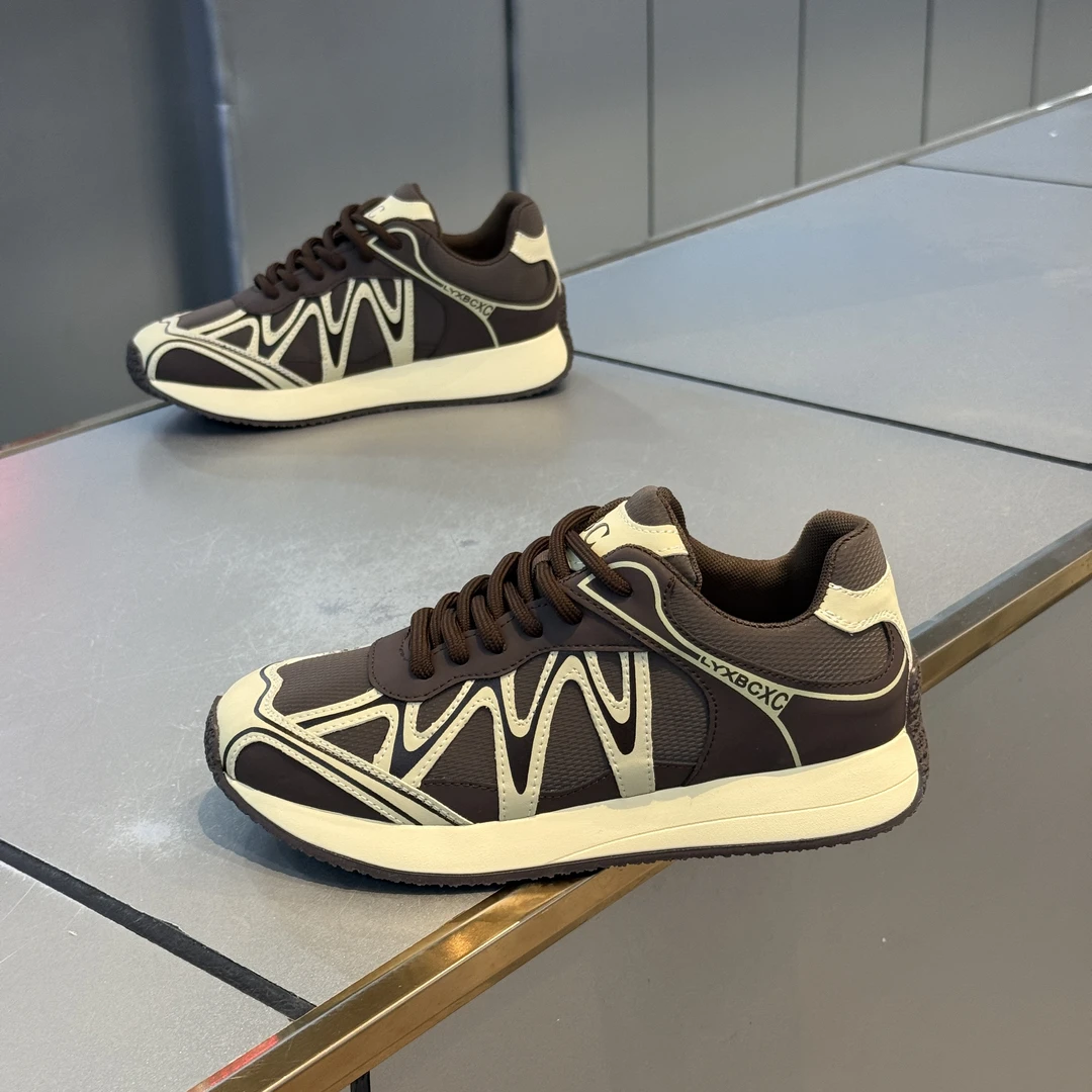 低帮轻质拼色秋季增高时尚休闲鞋休闲软底潮流男鞋