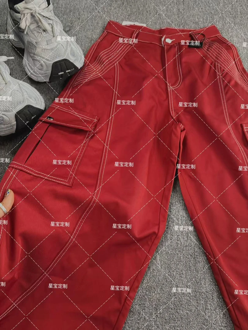 【星宝专属】9066美式复古牛仔裤2025夏季新款直筒宽松阔腿长裤