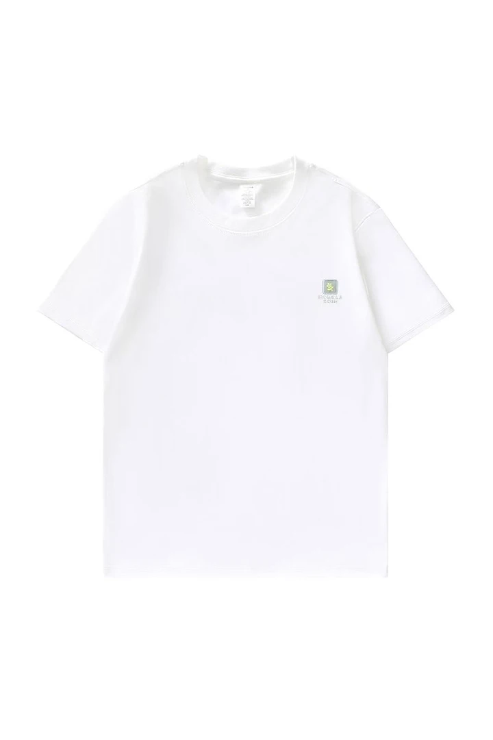 针织圆领精梳棉短袖-2702