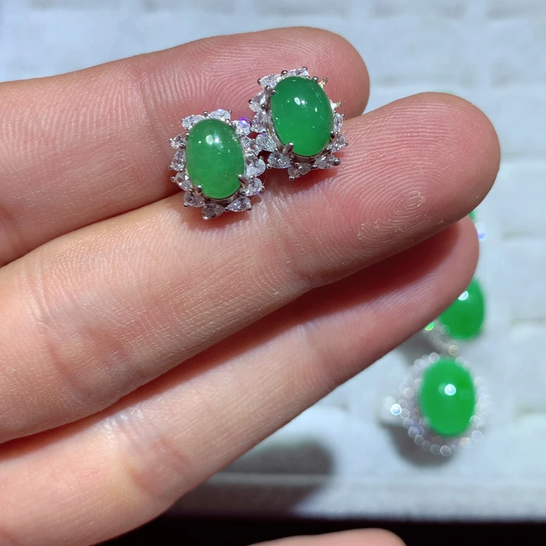 【闪购商品】翡翠戒指未镶嵌翡翠耳钉