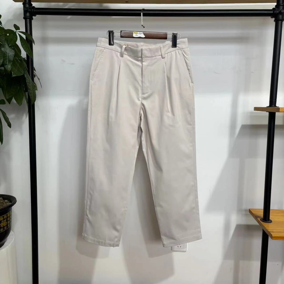 U-30 （3.2）春秋款男士休闲百搭米白色休闲裤 39003