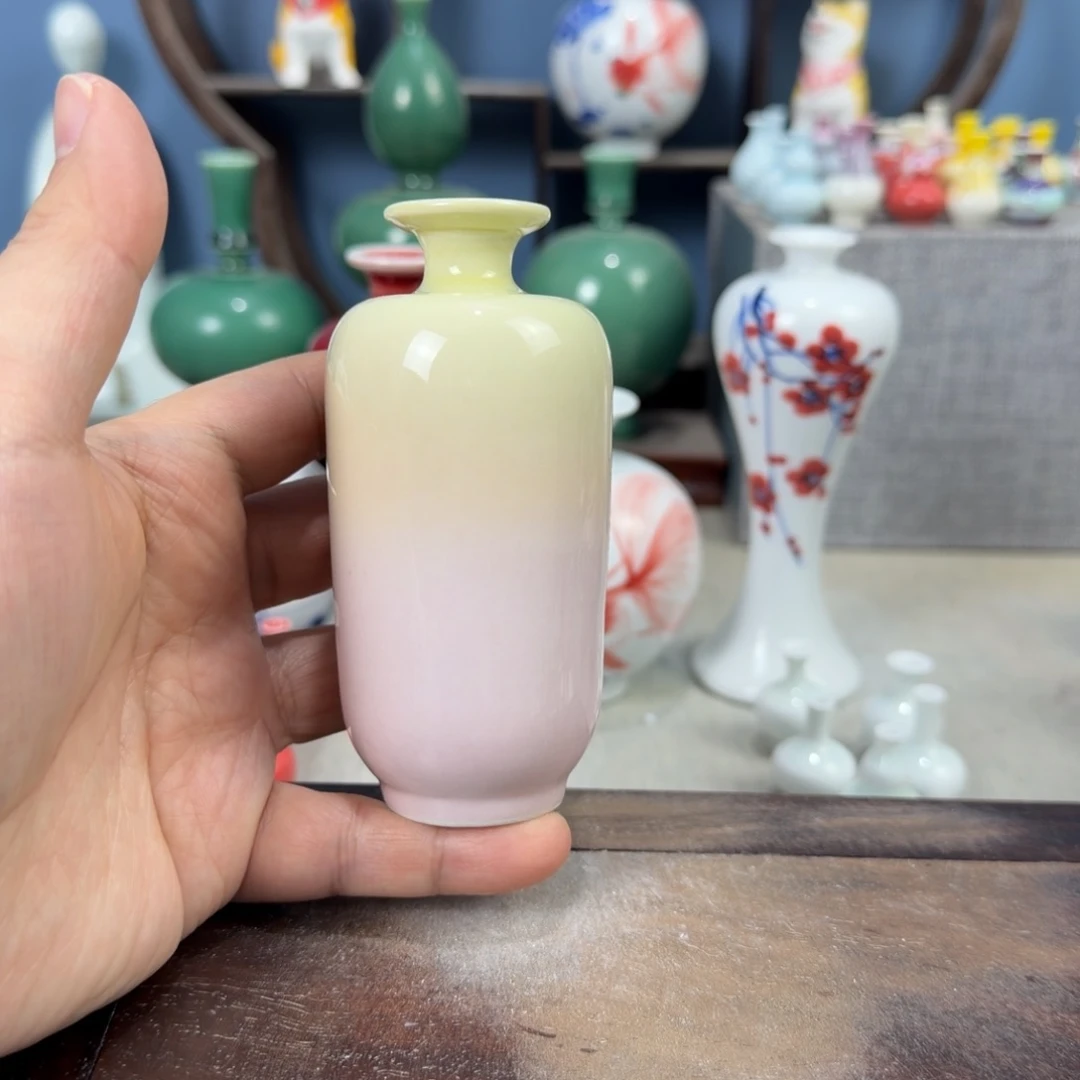 陶瓷手工小花器摆件