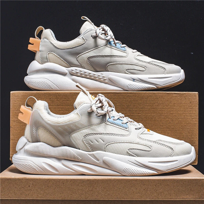 2025男鞋新款运动休闲透气增高老爹鞋子男士鞋子ins潮鞋夏季