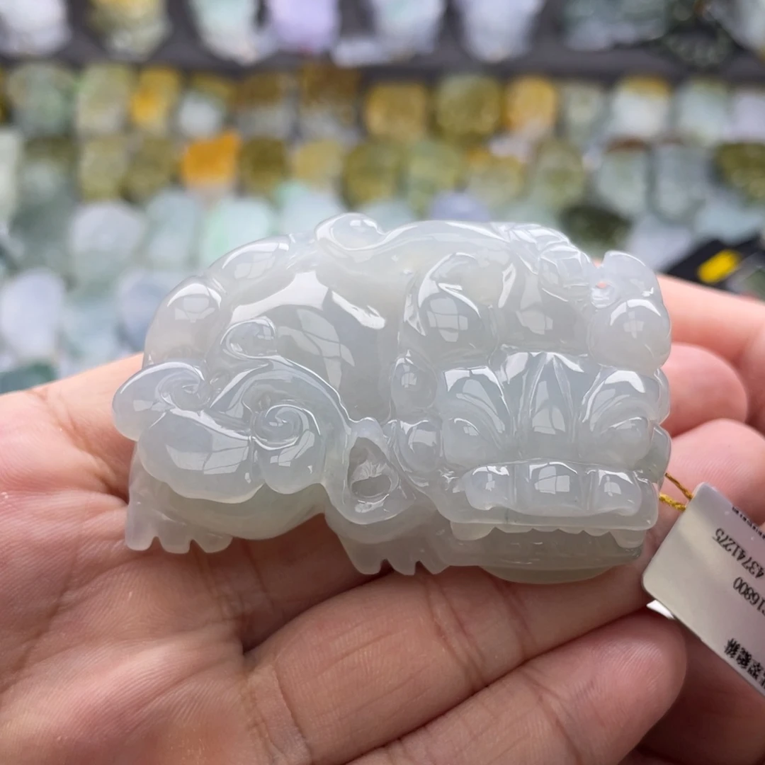 颈饰未镶嵌翡翠貔貅手把件23