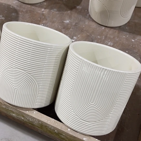 多肉绿植陶瓷花盆9.9包邮，有孔