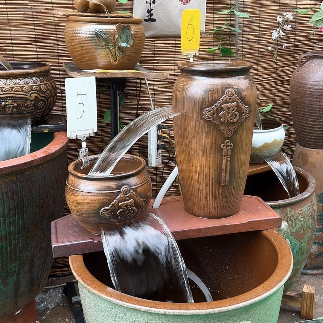 粗陶福组合2件套。