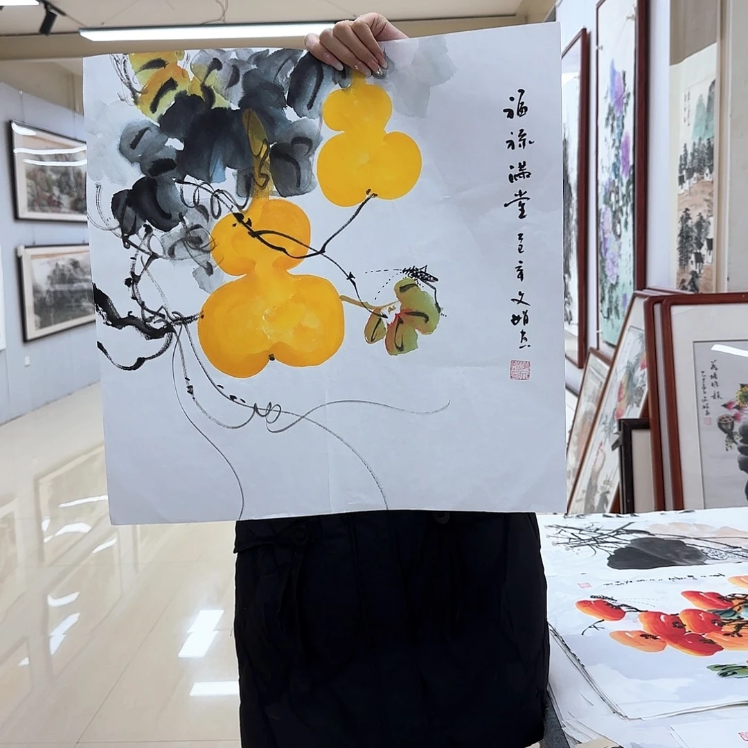 国画国画作品多次