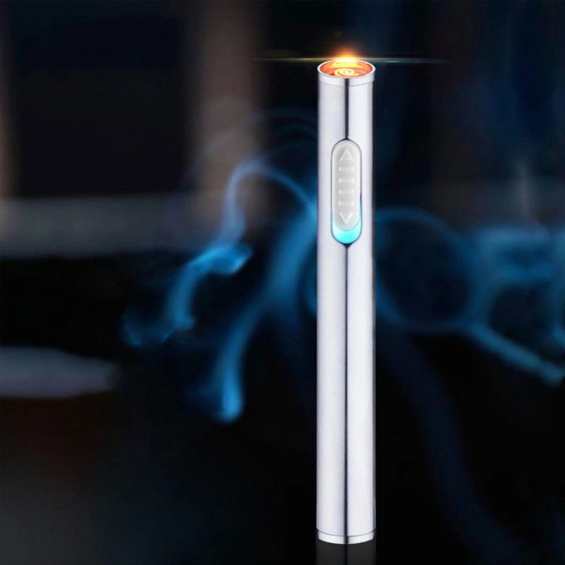 个性创意迷你细型USB充电打火机创意电子点火器