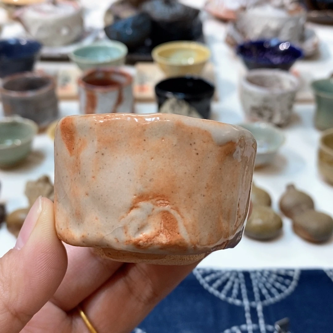 柴烧侘寂粗陶茶具