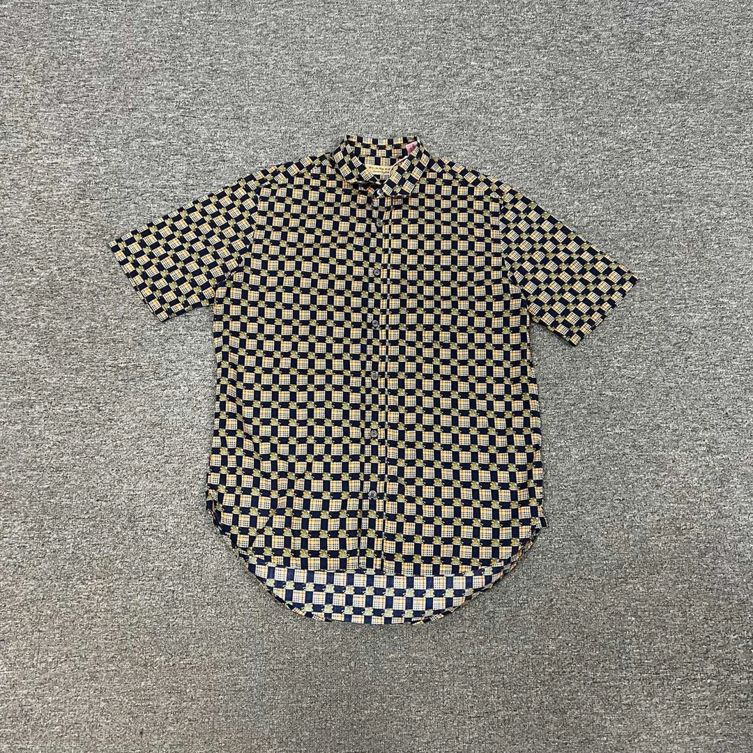 99新 BURBERRY/博柏利 Burberry 满印战马衬衫短袖