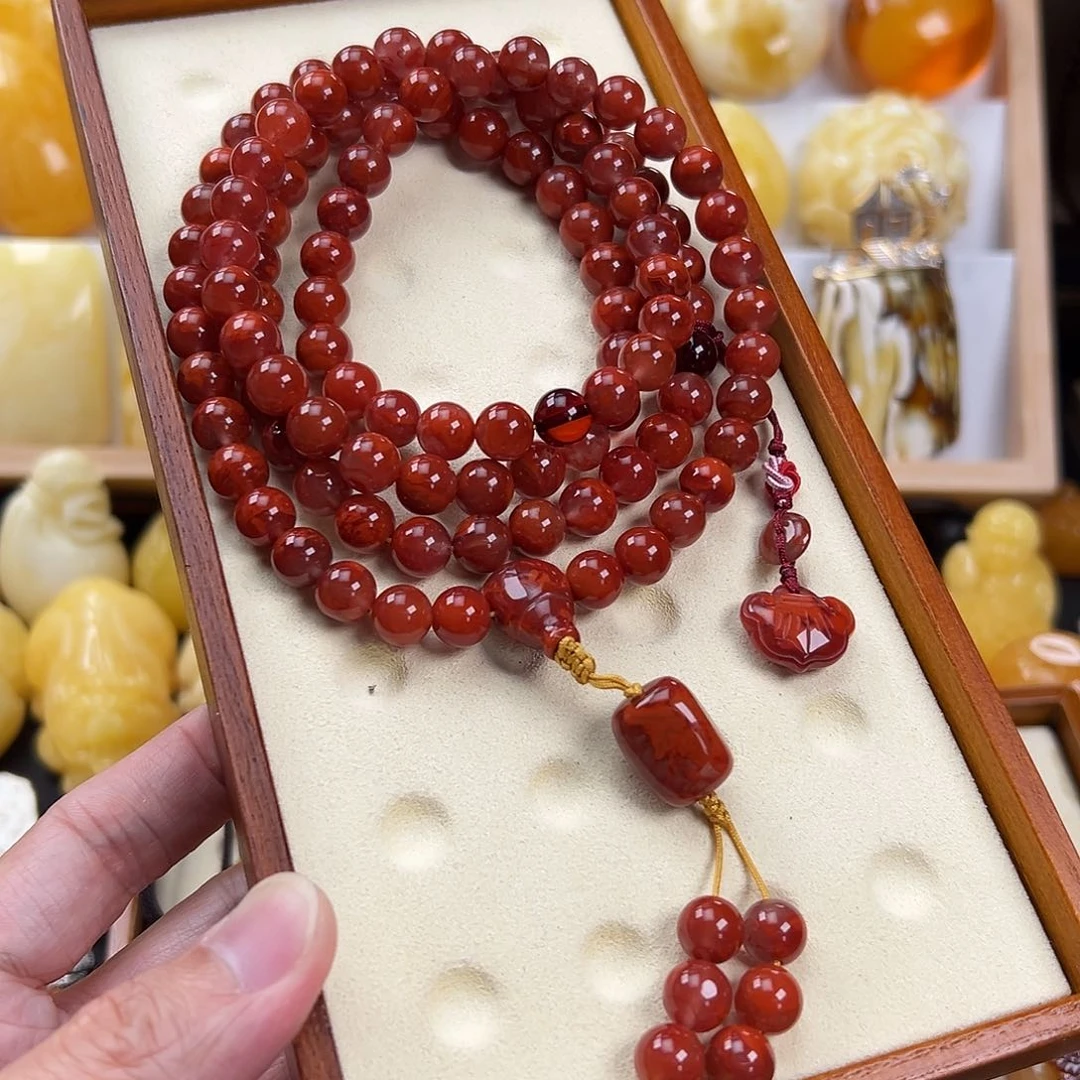 南红玛瑙手链未镶嵌南红