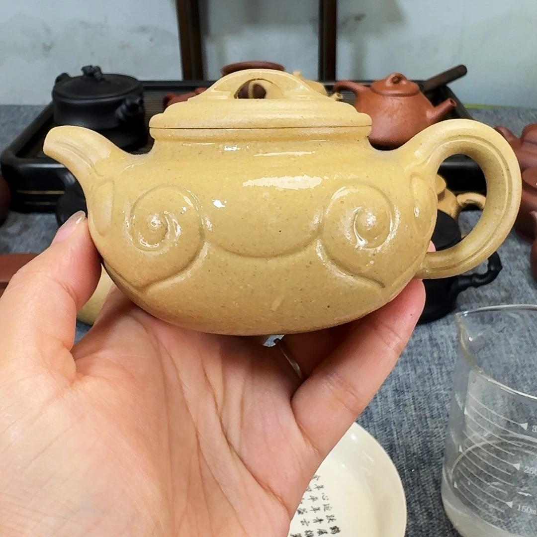 茶壶紫砂全手工紫砂壶仿古如意