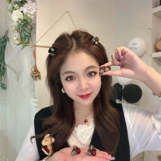 【金豆豆】2025新款法式迷你两公分减龄刘海夹可爱顶夹精致半扎发夹