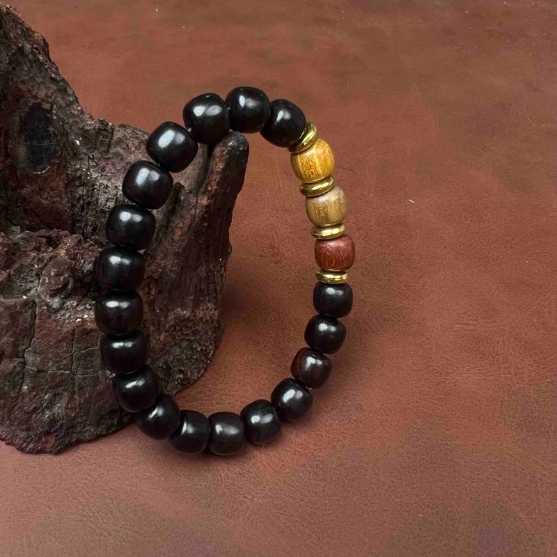 无礼盒 黑檀红绿灯精选手串LQ695