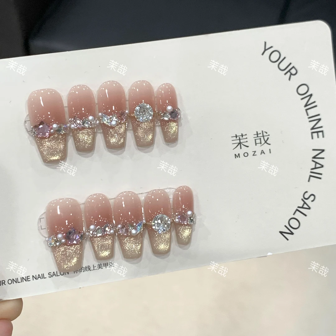 茉哉I【心之所属】纯手工定制美甲拆卸穿戴甲A3412