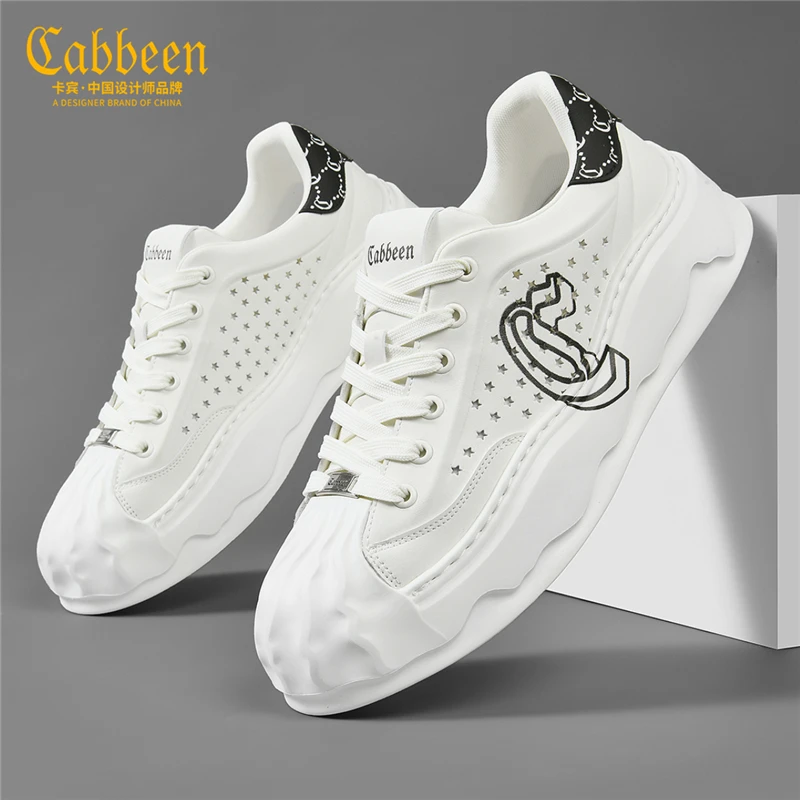 卡宾男士鞋子2025新款冬季潮鞋运动鞋男贝壳头板鞋小众男鞋休闲鞋