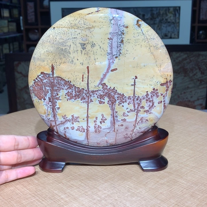 广西国画石摆件，观赏收藏