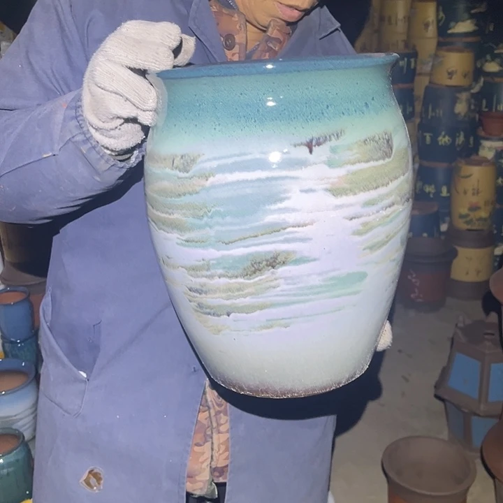 紫砂花盆紫砂花盆和小