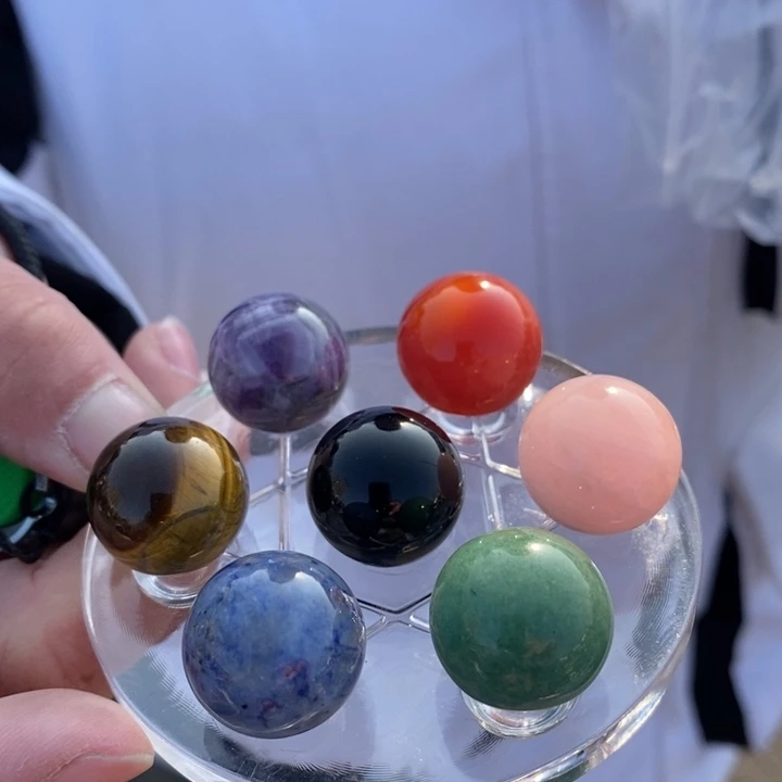 水晶球未镶嵌七星阵球多样性发其一套