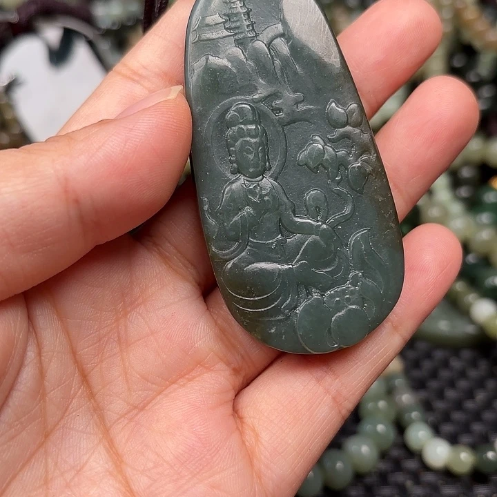 和田玉未镶嵌颈饰