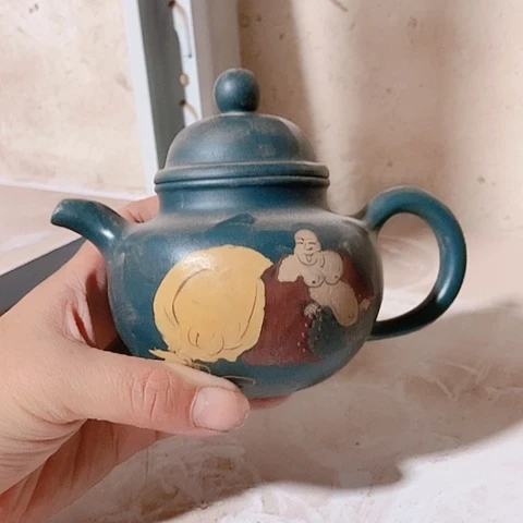 茶壶绿泥宜兴紫砂全手工制作工艺