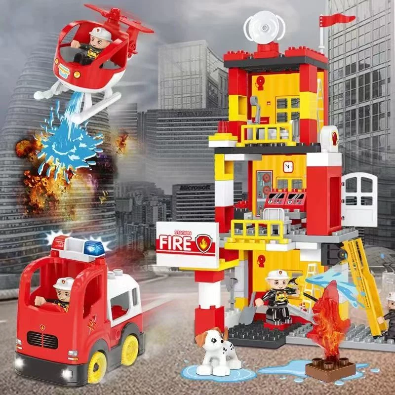 五星玩具 趣变集合链接 工程队消防局警察局小房子别墅宠物屋