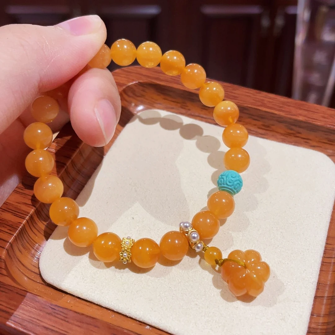 蜜蜡手链未镶嵌手串