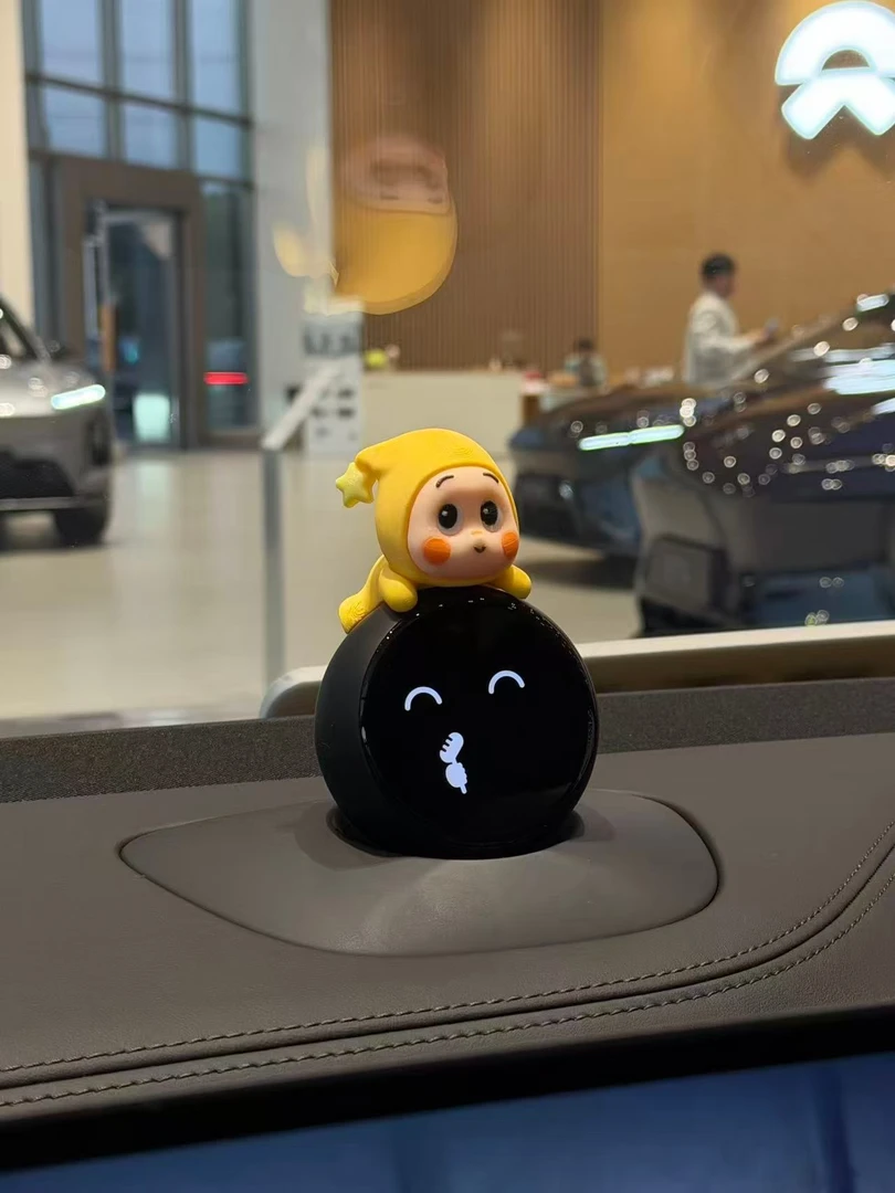 蔚来Nomi帽子可爱双子星造型车载摆件萌系内饰装饰所有车型通用