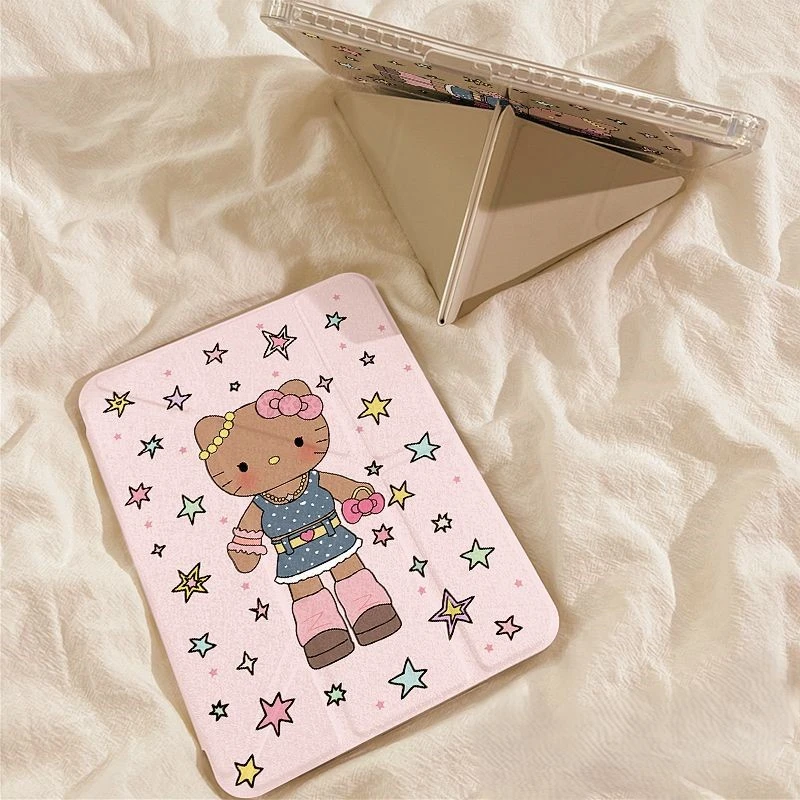 妙品星星黑皮KT适用苹果iPad A16平板保护套2025iPad11笔槽iPad10