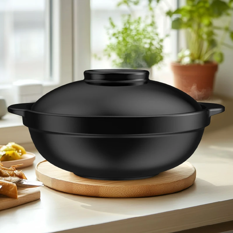 【2.8升经典】康舒干烧煲家用砂锅啫啫煲炒菜耐高温陶瓷沙煲浅锅