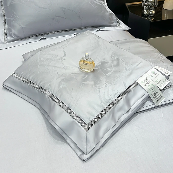 山水大提花  提花夏被 高端数码天丝镂空夏凉被-