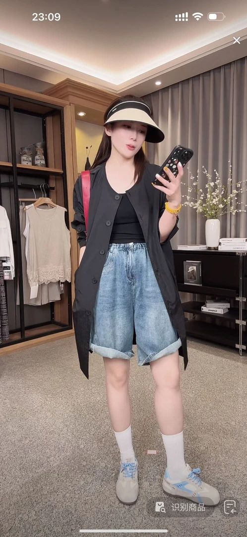 527韩系简约短袖外套